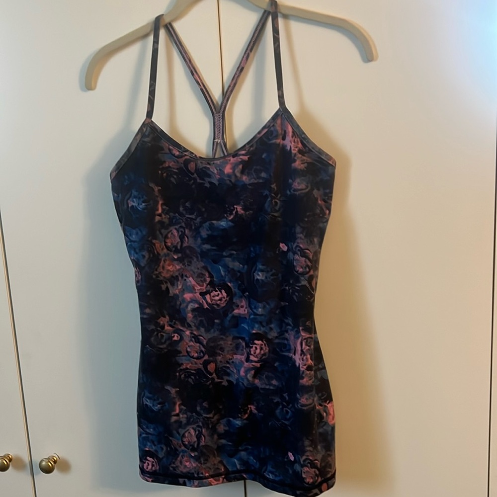 Gorgeous Lululemon size 6 tank top. Colors are vibrant and fun to wear! Size 6